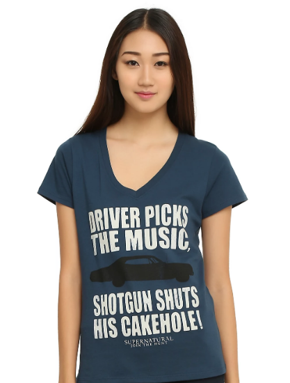 driver picks the music shirt